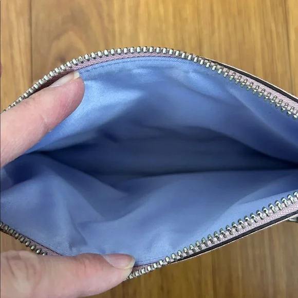 Coach Blush and Beige Signature Wristlet - Picture 4 of 5